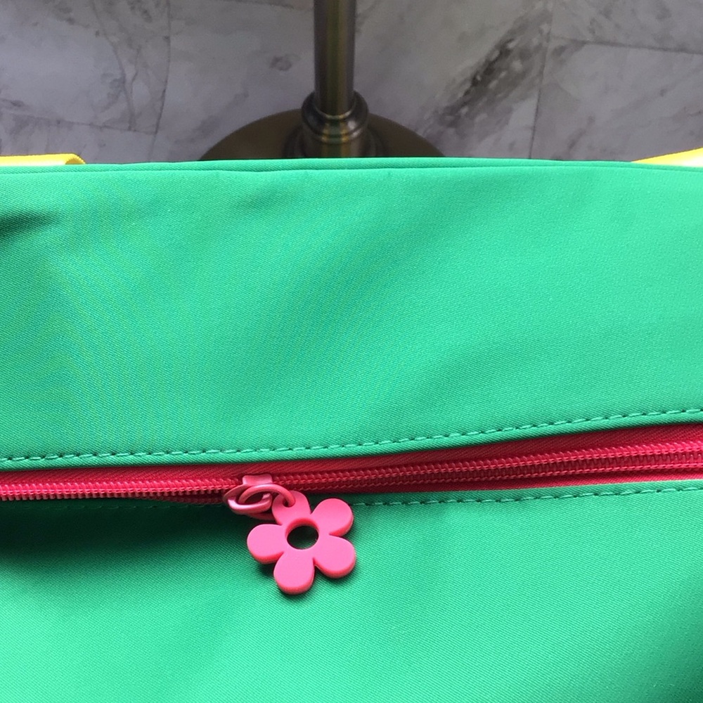 Marc Jacobs Green and Yellow Travel Bag, overnight bag - Picture 4 of 6